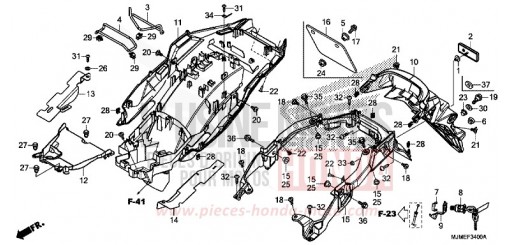 KOTFLUEGEL, HINTEN VFR800XH de 2017